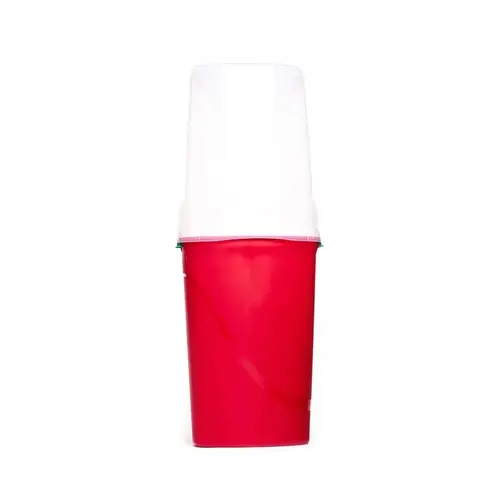 Wrapping Paper Storage Container 44.25" H X 17.125" W X 9.625" D Clear/Red - pack of 4
