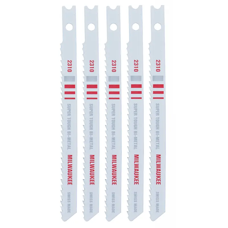 Milwaukee Jig Saw Blade 9/32 in W 4-1/8 in L 10 TPI Bi-Metal Cutting Edge - pack of 5 48-42-2310