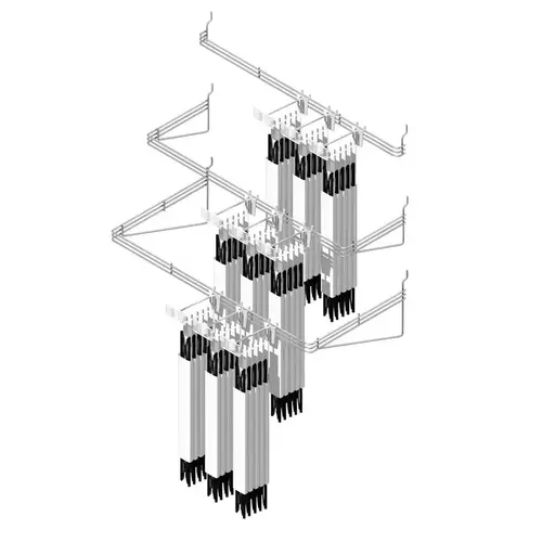 Organizer Rack 1.25" H X 16" W Silver Silver - pack of 6 Organizer Rack 1.25" H X 16" W Silver Silver - pack of 6