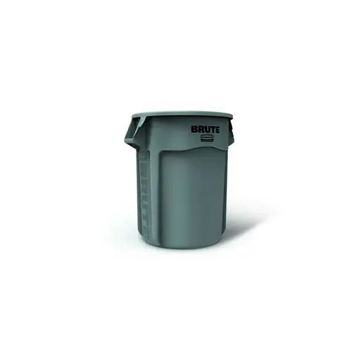 Garbage Can BRUTE 55 gal Gray Resin Gray Garbage Can BRUTE 55 gal Gray Resin Gray