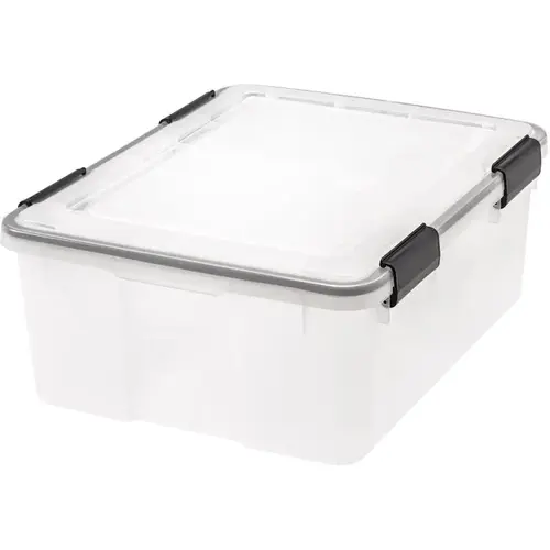 Storage Box WEATHERTIGHT 7.75" H X 15.75" W X 19.7" D Stackable Clear