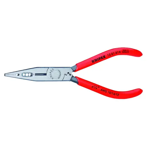 4-in-1 Electricians' Pliers 10-14 AWG, 6.25", Non-Slip Plastic Red 4-in-1 Electricians' Pliers 10-14 AWG, 6.25", Non-Slip Plastic Red