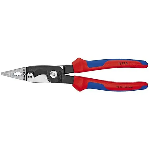 Electrical Installation Pliers 8" Steel Blue/Red Electrical Installation Pliers 8" Steel Blue/Red