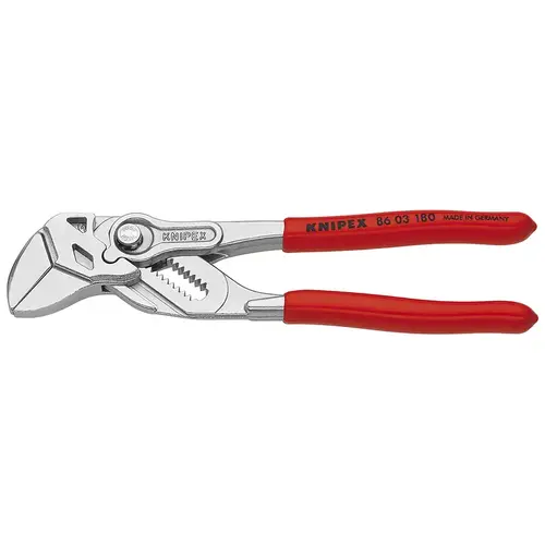 Pliers Wrench 7-1/4" Chrome Vanadium Steel Smooth Jaw Red Pliers Wrench 7-1/4" Chrome Vanadium Steel Smooth Jaw Red