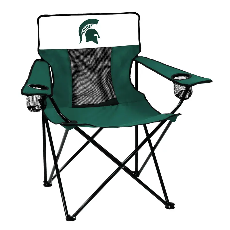 Logo Brands Quad Chair Elite Green Michigan State Sport 172-12E