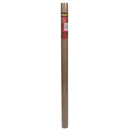 Postal Wrapping Paper, 5 yd L, 2-1/2 ft W, NO 60 Kraft Brown