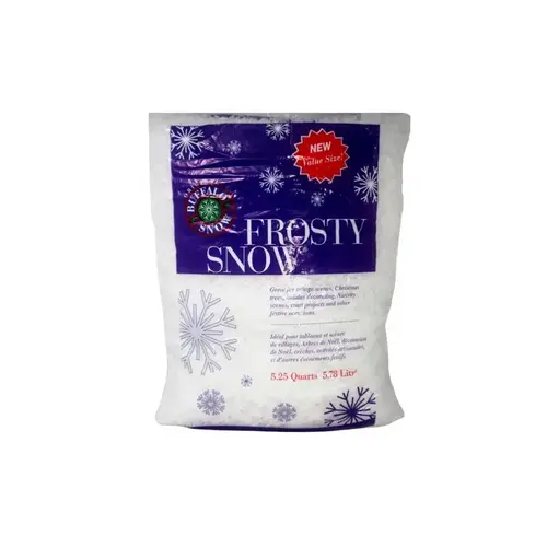 Artificial Snow Frosty Snowflakes Polyethylene - pack of 12