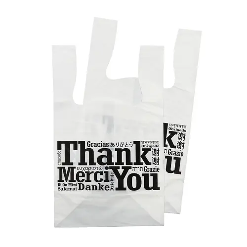 MULTILINGUAL FLAT BOTTOM T-SHIRT BAG