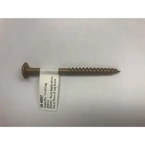 Lag Screw Power Pro 5/16" X 4" L Star Steel Lag Screw Power Pro 5/16" X 4" L Star Steel