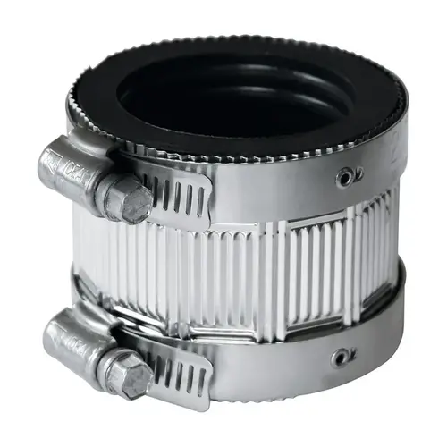 No Hub Coupling Schedule 40 2" 1-1/2" D PVC