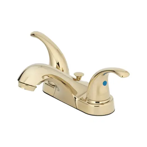 Two-Handle Bathroom Sink Faucet Brass 4" Brass Two-Handle Bathroom Sink Faucet Brass 4" Brass