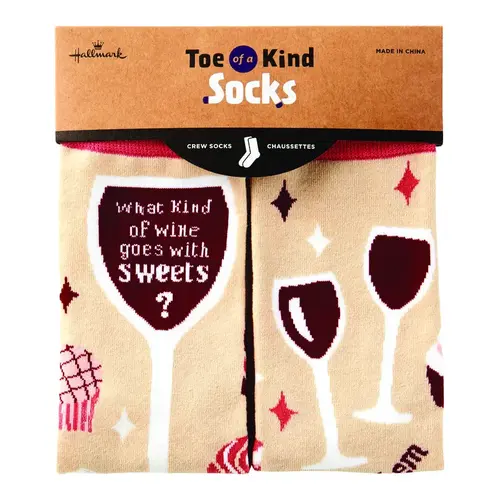 Crew Socks Sweets and Wine Cotton Multicolored Crew Socks Sweets and Wine Cotton Multicolored