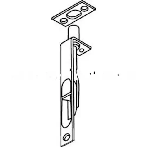 3999SE Manual Flushbolt, Satin Chrome