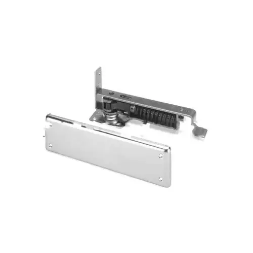 Ajax Horizontal Pivot Hinge, Satin Chrome