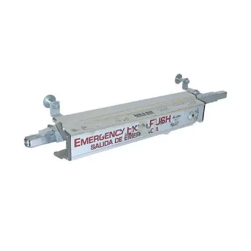 Arm-A-Dor Security Exit Hardware, Satin Aluminum Clear