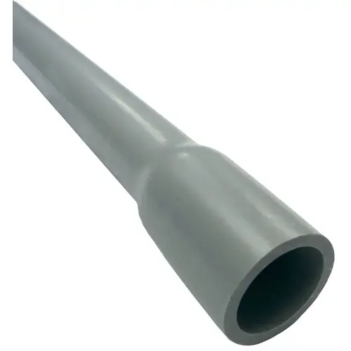 Electrical Conduit 1" D X 10 ft. L PVC For Rigid Gray