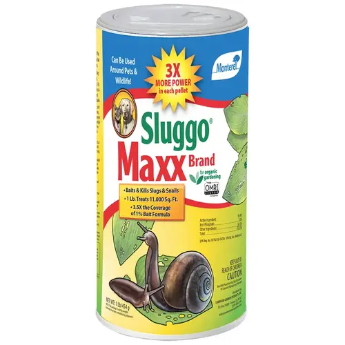 1# Monterey Sluggo Maxx 3% Iron Phosphate 1# Monterey Sluggo Maxx 3% Iron Phosphate