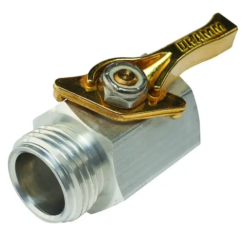 Single Shut-Off Valve 1/2" Aluminum Threaded Single Shut-Off Valve 1/2" Aluminum Threaded