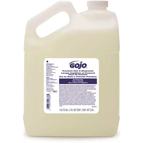 Gojo Hair & Body Wash Liquid 1 GAL 7.07X4.74X10.01 IN Waterfall Dye Free - pack of 4 Gojo Hair & Body Wash Liquid 1 GAL 7.07X4.74X10.01 IN Waterfall Dye Free - pack of 4