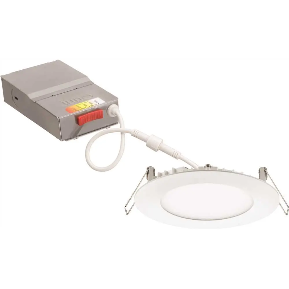 Juno Contractor Select WF4 SWW5 4 in. Selectable CCT Ultra Slim Canless Integrated LED White Recessed Light WF4 SWW5 90CRI MW M6 Juno Contractor Select WF4 SWW5 4 in. Selectable CCT Ultra Slim Canless Integrated LED White Recessed Light WF4 SWW5 90CRI MW M6