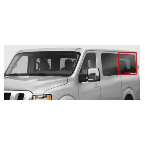 Window For Nissan NV (Full size) 2012 Second Driver Side Fixed Glass