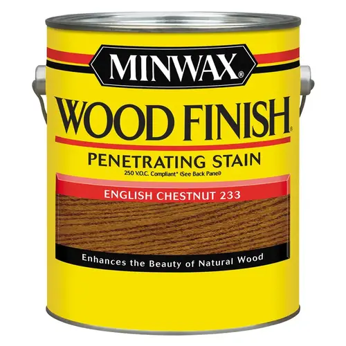 Penetrating Stain Wood Finish Semi-Transparent English Chestnut Oil-Based 1 gal English Chestnut - pack of 2 Penetrating Stain Wood Finish Semi-Transparent English Chestnut Oil-Based 1 gal English Chestnut - pack of 2
