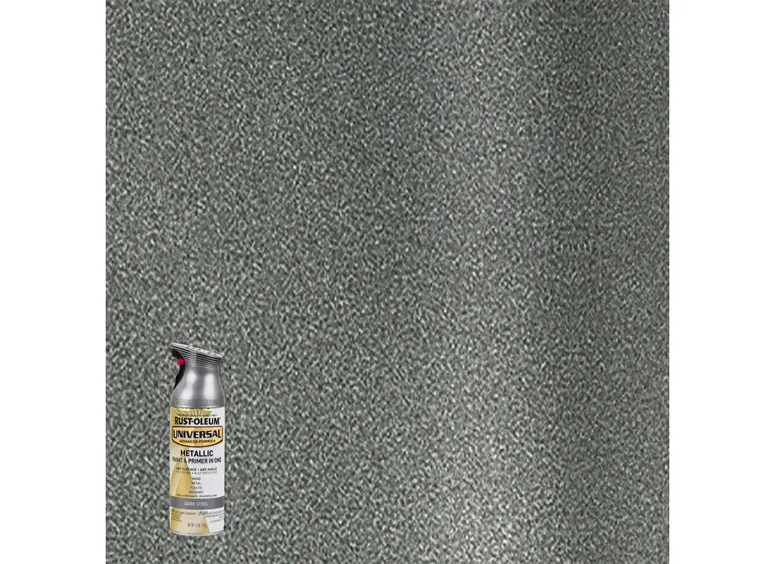 Rust-Oleum 262662 Metallic Spray Paint Universal Dark Steel 11 oz