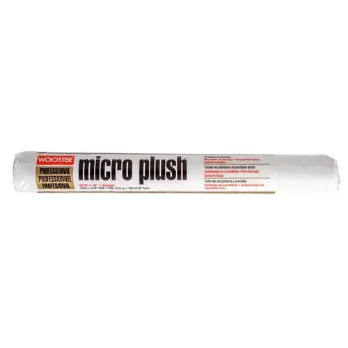 Paint Roller Cover Micro Plush Microfiber 18" W X 5/16" Regular White Paint Roller Cover Micro Plush Microfiber 18" W X 5/16" Regular White