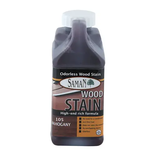 Wood Stain Semi-Transparent Mahogany Water-Based 32 oz Mahogany