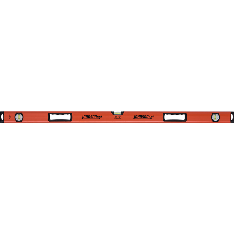 JOHNSON 1733-4800 Level 48" Aluminum Box 3 vial Orange