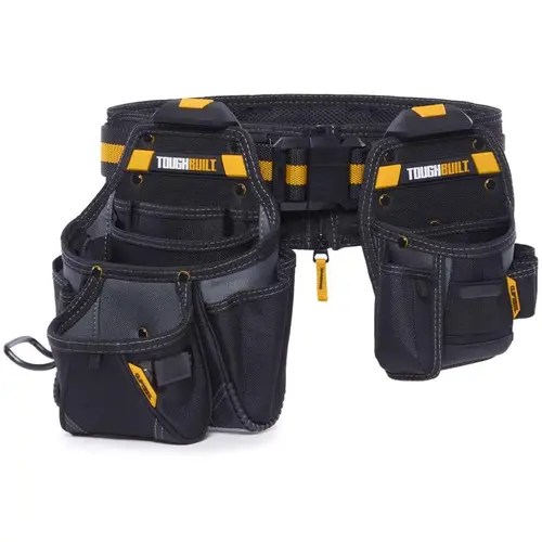 Tool Belt 27 pocket Polyester Handyman 16" L X 12.5" H Black/Orange L 32" to 48 i Black/Orange Tool Belt 27 pocket Polyester Handyman 16" L X 12.5" H Black/Orange L 32" to 48 i Black/Orange