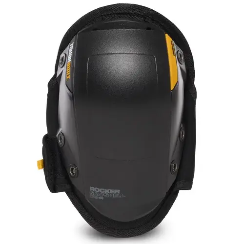 Knee Pads GelFit 7.48" L X 10.43" W Plastic Rocker Black One Size Fits All Black