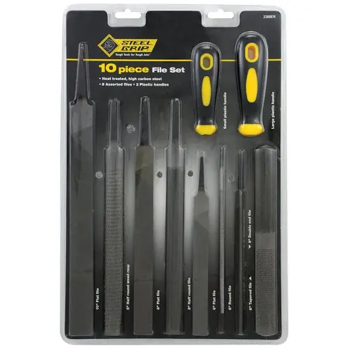 File Set Multiple in. L X 1" W High Carbon Steel Assorted File Set Multiple in. L X 1" W High Carbon Steel Assorted