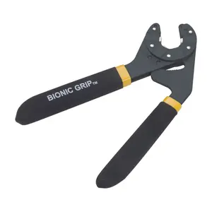 LoggerHead Tools BG6-01R-01 Adjustable Wrench Bionic Grip 1/4 - 9/16" Metric and SAE 6" L Black