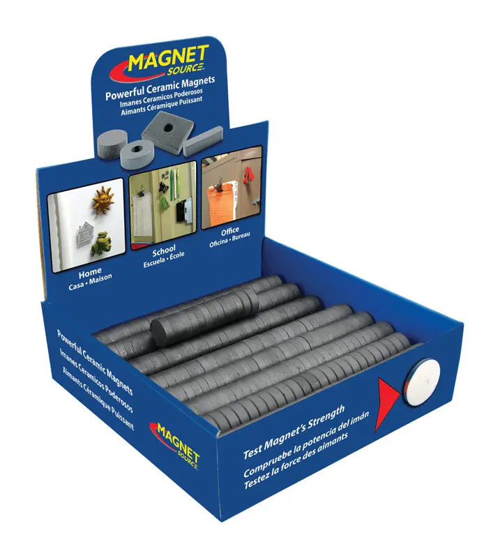 Magnet Source Disc Magnets .197 L X .75 Dia. in. W Black Ceramic 0.7 lb. pull Black - pack of 500 MDNCD10CR75-XCP500 Magnet Source Disc Magnets .197 L X .75 Dia. in. W Black Ceramic 0.7 lb. pull Black - pack of 500 MDNCD10CR75-XCP500