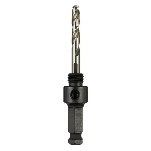 Hole Saw Arbor, 1/2 in - 20 Thread, 7/16 in Shank, Hex Shank Hole Saw Arbor, 1/2 in - 20 Thread, 7/16 in Shank, Hex Shank