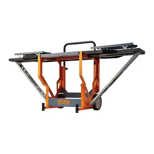 Miter Saw Station Portamate 31" L X 29" W X 34" H Rolling Orange