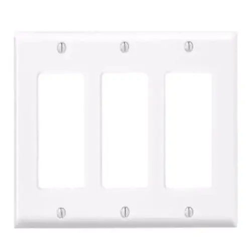Wall Plate Antimicrobial Powder Coated White 3 gang Thermoset Plastic Decora Antimicrobial Powder Coated Wall Plate Antimicrobial Powder Coated White 3 gang Thermoset Plastic Decora Antimicrobial Powder Coated
