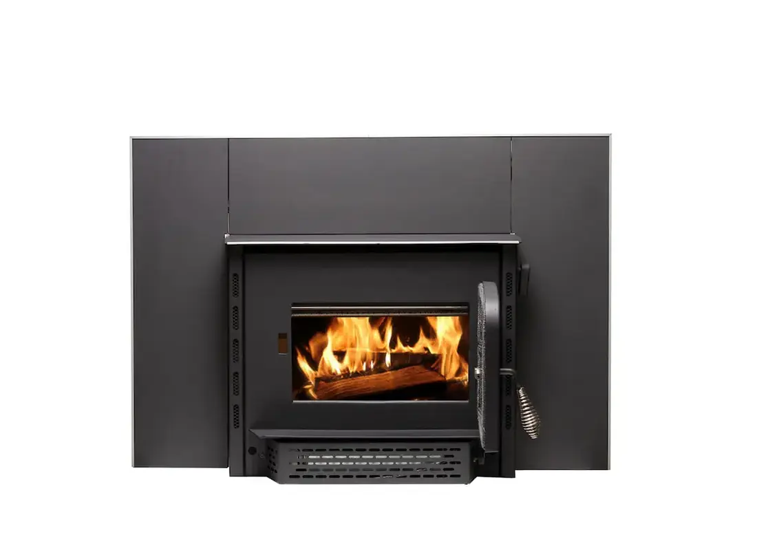 ASHLEY AW1820E AW1820E Wood Stove Insert, Plate Steel, Metallic