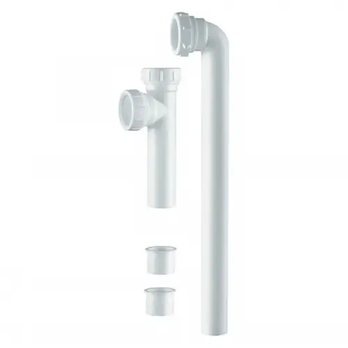 Drain Outlet Pipe 1-1/2" D X 16" L Plastic White Drain Outlet Pipe 1-1/2" D X 16" L Plastic White