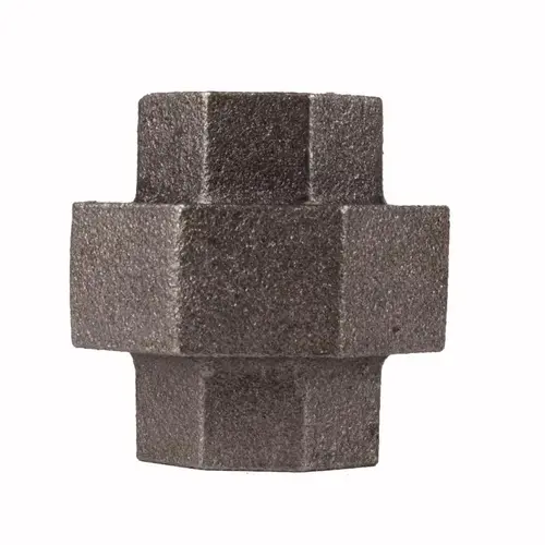 Union 1/2" FIP each X 1/2" D FIP Black Malleable Iron Black - pack of 5 Union 1/2" FIP each X 1/2" D FIP Black Malleable Iron Black - pack of 5