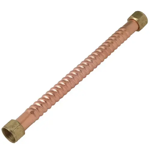 Water Heater Supply Line 3/4" FIP X 3/4" D FIP 15" Copper Water Heater Supply Line 3/4" FIP X 3/4" D FIP 15" Copper