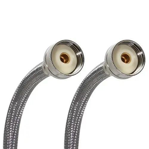 Washing Machine Supply Line 3/4" Hose Thread X 3/4" D Hose Thread 48" Braided Stainless Steel Washing Machi - pack of 10 Washing Machine Supply Line 3/4" Hose Thread X 3/4" D Hose Thread 48" Braided Stainless Steel Washing Machi - pack of 10
