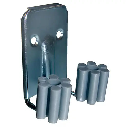 CLIP BROOM STL GR/ZN 1-7/8X2IN Pair Vinyl Coated