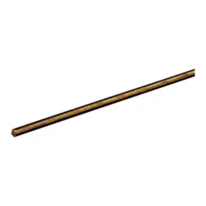 Boltmaster 11507-XCP10 Threaded Brass Rod 0.8" D X 12" L - pack of 10