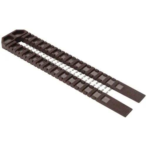 Double Snap Wedge Shim, 8 in L, 1-3/4 in W, Polypropylene, Green