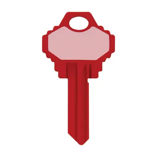 Universal Key Blank Write-On-It House/Padlock Single Red - pack of 8 Universal Key Blank Write-On-It House/Padlock Single Red - pack of 8