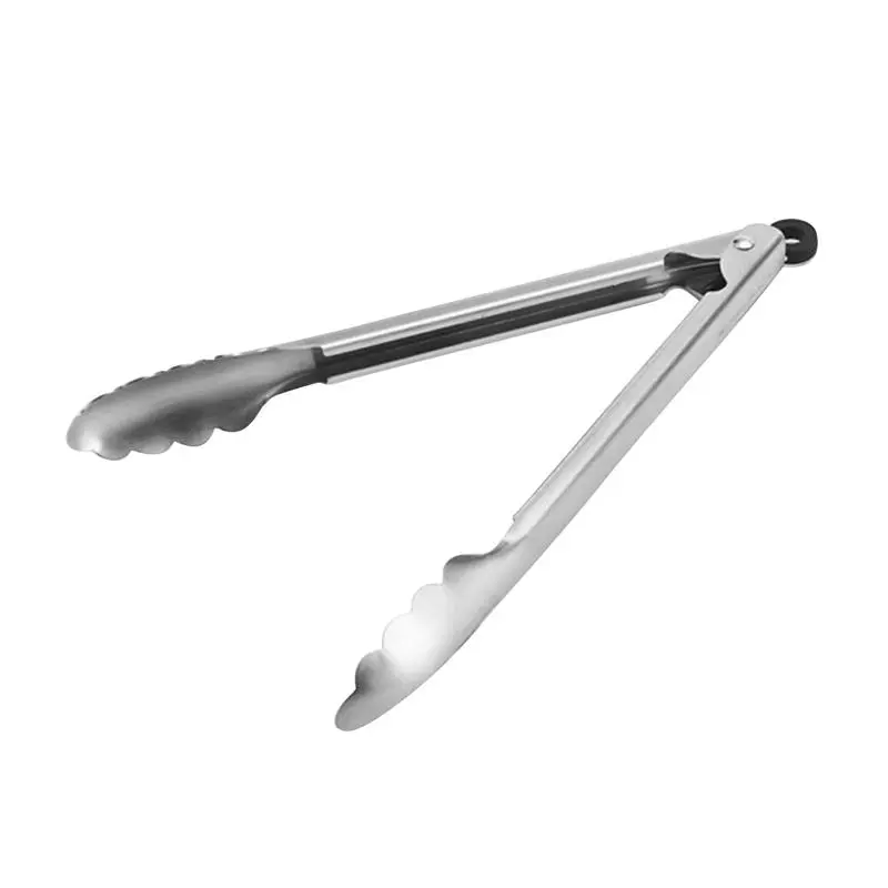 KitchenAid 13 In. Gourmet Stainless Steel Utility Locking Tongs Silver KO091OHSSA