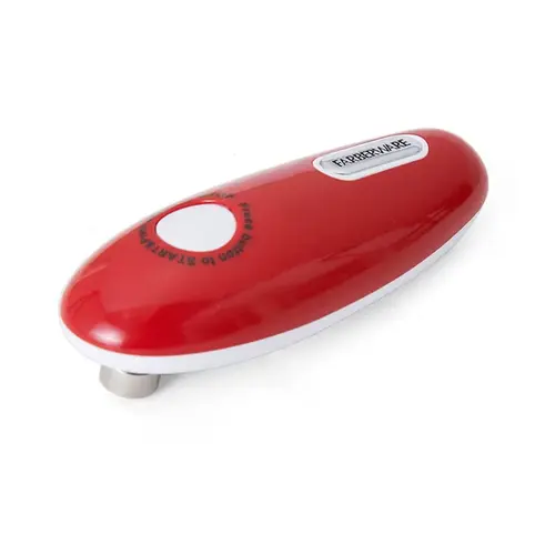 Can Opener Red Plastic Battery Operated Red Can Opener Red Plastic Battery Operated Red