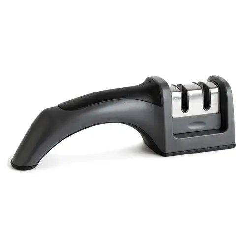 Knife Sharpener Stainless Steel 2 stage Gray Knife Sharpener Stainless Steel 2 stage Gray